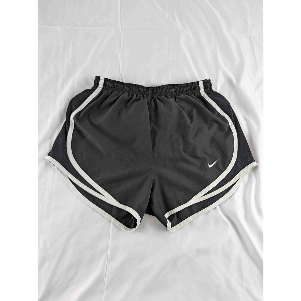 Nike Black Womens Athletic Running Shorts Elastic Waistband Side Vent Size XS